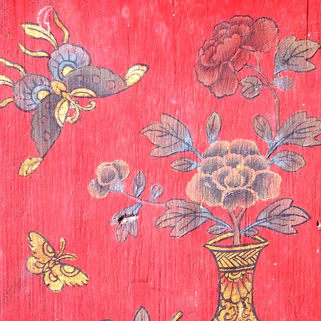Thai Motif: Butterfly and bat