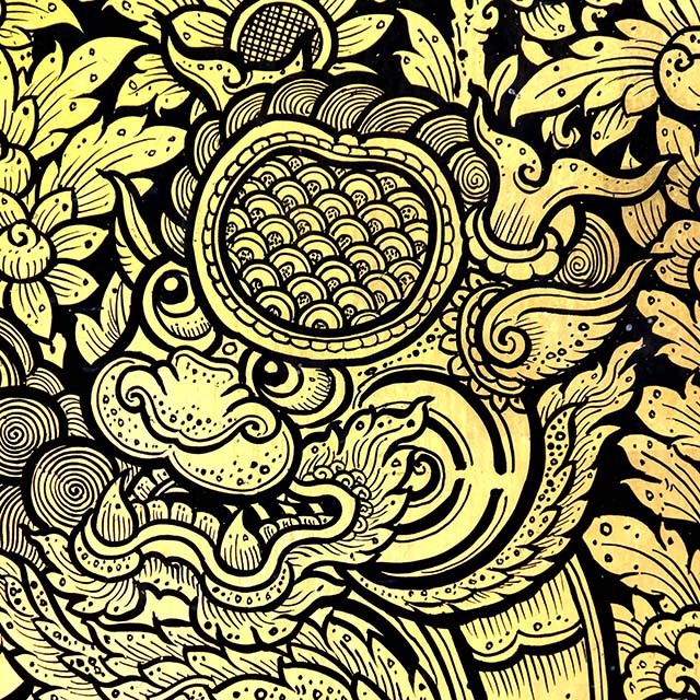 Thai Motif: Kylin head