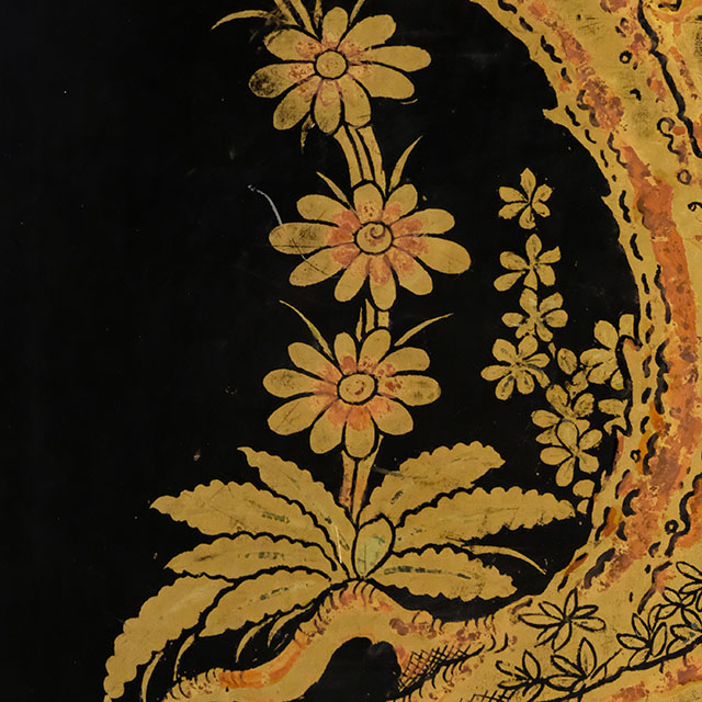 Thai Motif: Flowers and butterfly