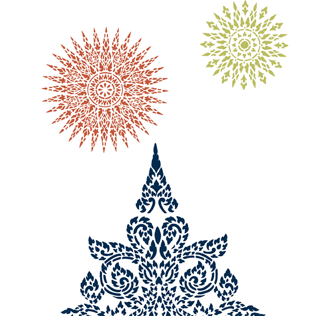 Thai Motif : Doa Bhe Darn