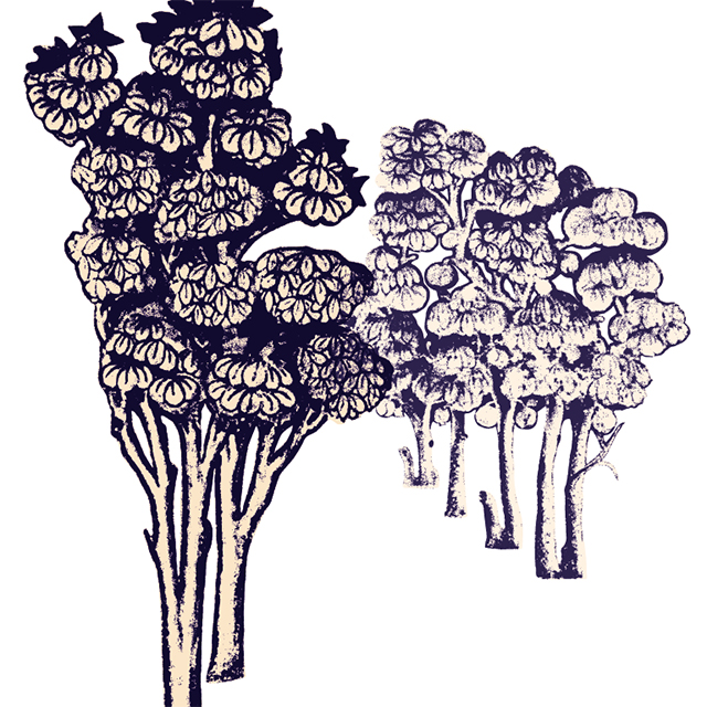 Thai Mural : Trees