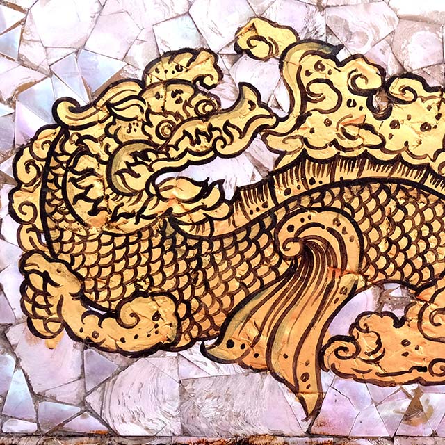 Thai Motif: Chinese Dragon fish