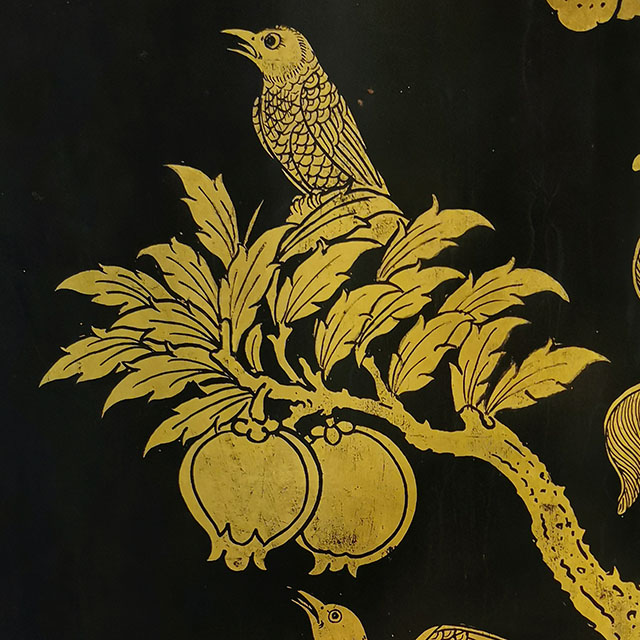 Thai Motif: Bird and Pomegranate
