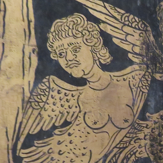 Thai Motif: a-ra-hun (bird with human head)