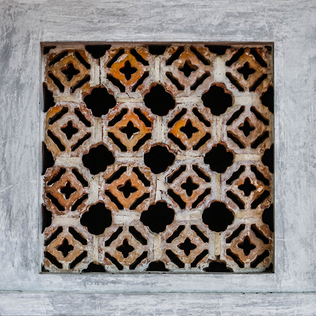 Antique ceramic air vents