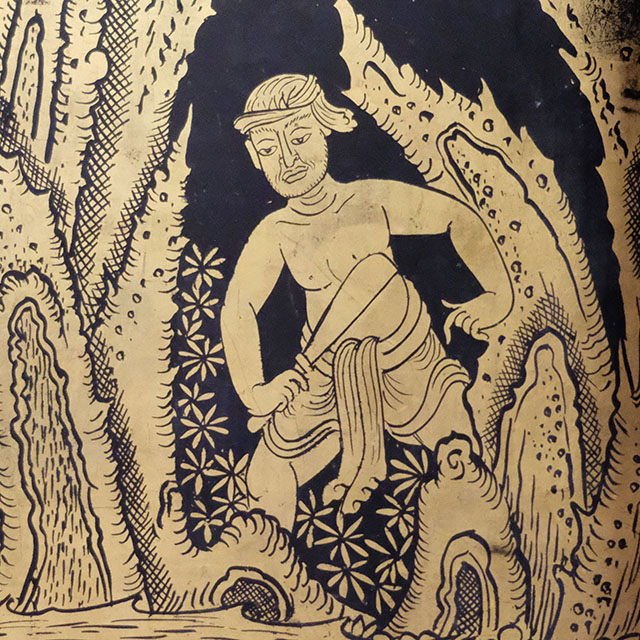 Thai Motif: human in jungle