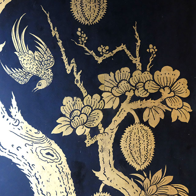 Thai Motif: Durian and bird