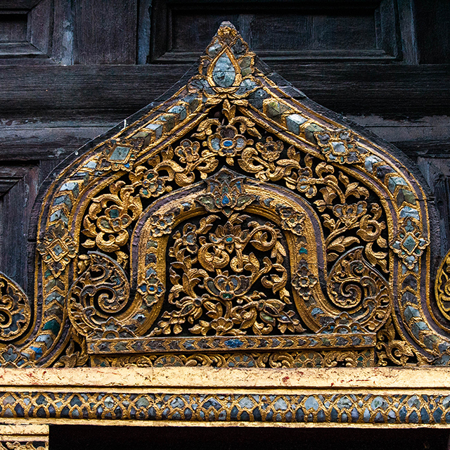 Lanna gilded lacquer art